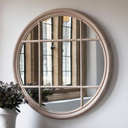 Gallery Direct Eccleston Round Mirror Clay Gallery Direct Eccleston Round Mirror Clay