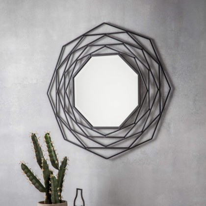 Gallery Direct Estella Mirror Black Gallery Direct Estella Mirror Black