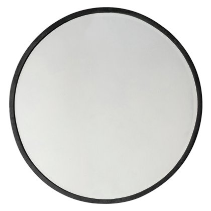 Gallery Direct Higgins Round Mirror Black Gallery Direct Higgins Round Mirror Black