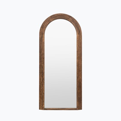 Gallery Direct Hoxton Dark Wood Arched Mirror Gallery Direct Hoxton Dark Wood Arched Mirror