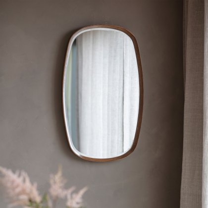Gallery Direct Keaton Mirror Walnut Gallery Direct Keaton Mirror Walnut