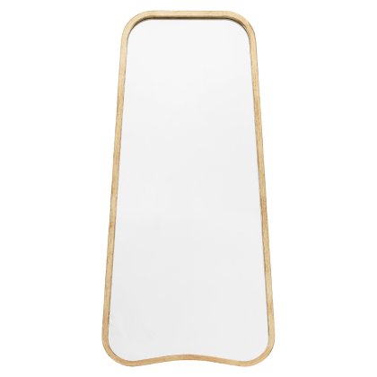 Gallery Direct Kurva Leaner Mirror Gold Gallery Direct Kurva Leaner Mirror Gold