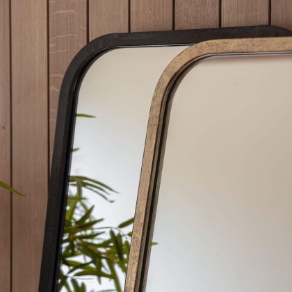 Gallery Direct Kurva Rectangle Mirror Gold Gallery Direct Kurva Rectangle Mirror Gold