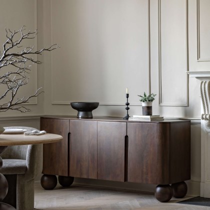 Gallery Direct Sculpt 4 Door Sideboard Gallery Direct Sculpt 4 Door Sideboard
