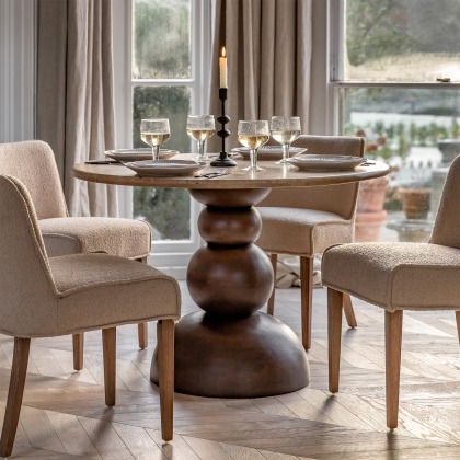 Gallery Direct Sculpt Round Dining Table Gallery Direct Sculpt Round Dining Table
