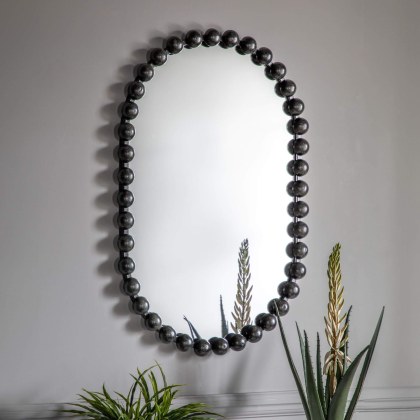 Gallery Direct Ceretti Mirror Black Gallery Direct Ceretti Mirror Black