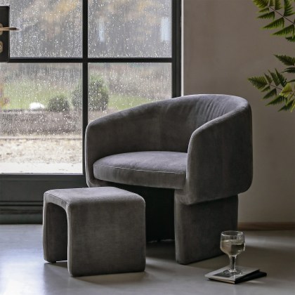 Gallery Direct Asko Armchair in Anthracite Gallery Direct Asko Armchair in Anthracite
