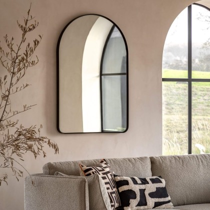 Gallery Direct Holworth Arch Mirror, Small, Black Gallery Direct Holworth Arch Mirror, Small, Black