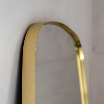 Gallery Direct Holworth Shaped Leaner, Gold Gallery Direct Holworth Shaped Leaner, Gold