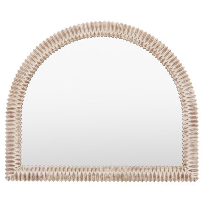 Gallery Direct Pimlico Arch Overmantle Mirror in Whitewash Gallery Direct Pimlico Arch Overmantle Mirror in Whitewash