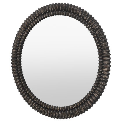 Gallery Direct Pimlico Round Mirror in Black Gallery Direct Pimlico Round Mirror in Black