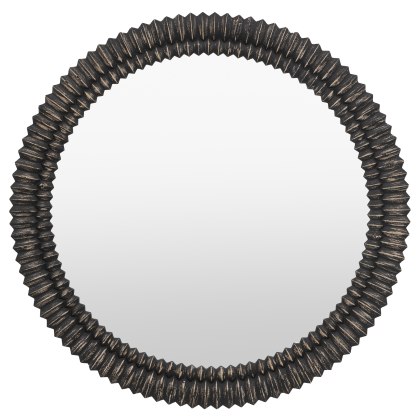 Gallery Direct Pimlico Round Mirror in Black Gallery Direct Pimlico Round Mirror in Black