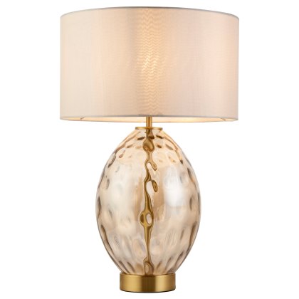 Gallery Direct Elin Dimple Table Lamp – Champagne Finish Gallery Direct Elin Dimple Table Lamp – Champagne Finish