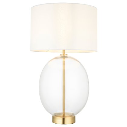 Gallery Direct Kelda Oval Table Lamp – Satin Brass Finish Gallery Direct Kelda Oval Table Lamp – Satin Brass Finish
