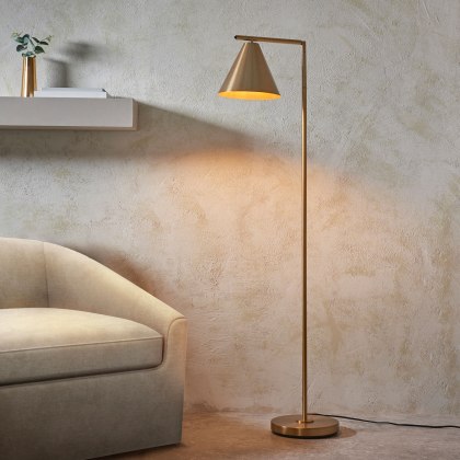 Gallery Direct Cape Floor Light Antique Brass Gallery Direct Cape Floor Light Antique Brass