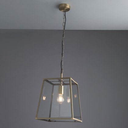 Gallery Direct Hurst Small Pendant Brass Gallery Direct Hurst Small Pendant Brass