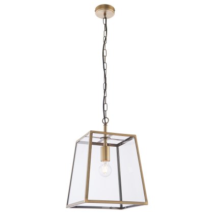 Gallery Direct Hurst Small Pendant Brass Gallery Direct Hurst Small Pendant Brass