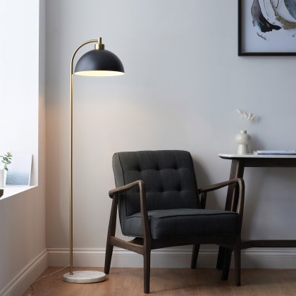 Gallery Direct Buchanan Floor Light | Matt Black Gallery Direct Buchanan Floor Light | Matt Black