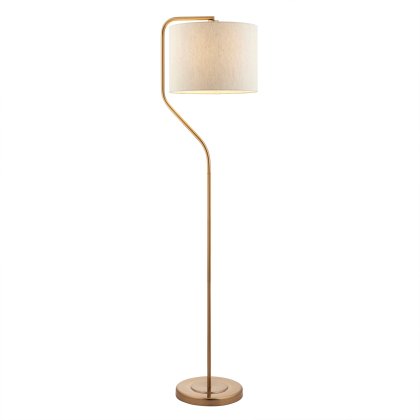 Gallery Direct Clement Floor Lamp Brushed Aged Brass Gallery Direct Clement Floor Lamp Brushed Aged Brass