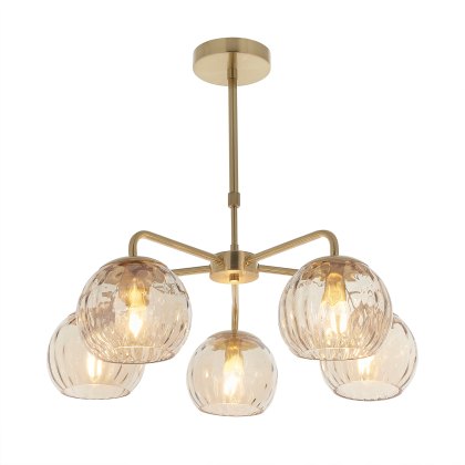 Gallery Direct Dimple Pendant Light in Brushed Brass Gallery Direct Dimple Pendant Light in Brushed Brass
