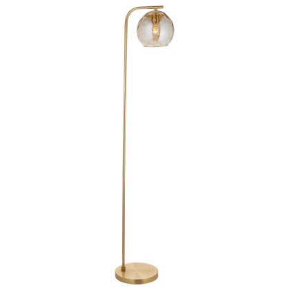 Gallery Direct Dimple Floor Lamp in Satin Gold Gallery Direct Dimple Floor Lamp in Satin Gold