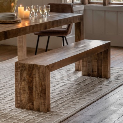 Gallery Direct Iowa Natural Dining Bench Gallery Direct Iowa Natural Dining Bench