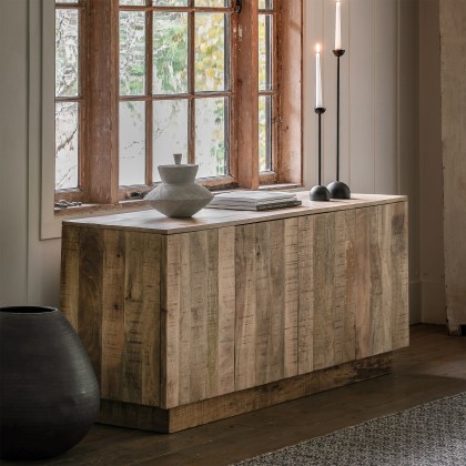 Gallery Direct Iowa 4 Door Sideboard- Natural Gallery Direct Iowa 4 Door Sideboard- Natural