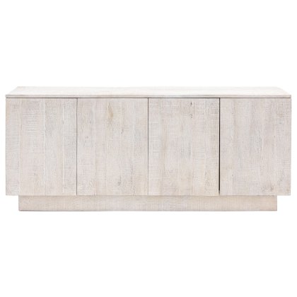 Gallery Direct Iowa Whitewash 4 Door Sideboard Gallery Direct Iowa Whitewash 4 Door Sideboard