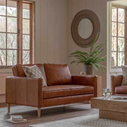 Gallery Direct Osborne 2 Seater Sofa Vintage Brown Gallery Direct Osborne 2 Seater Sofa Vintage Brown