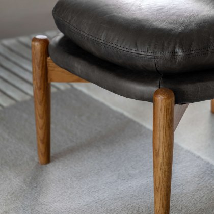 Gallery Direct Datsun Antique Ebony Footstool Gallery Direct Datsun Antique Ebony Footstool