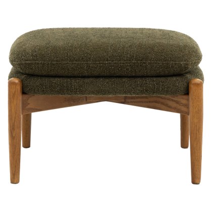 Gallery Direct Datsun Green Boucle Footstool Gallery Direct Datsun Green Boucle Footstool