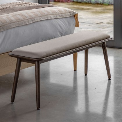 Gallery Direct Hatfield Bench Smoked Gallery Direct Hatfield Bench Smoked
