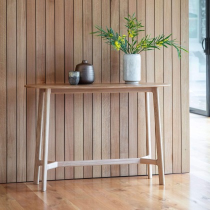 Gallery Direct Madrid Console Table, Oak Gallery Direct Madrid Console Table, Oak