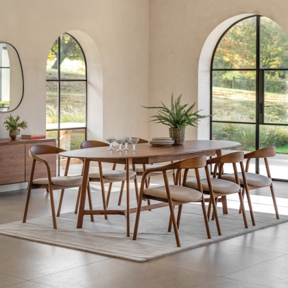 Gallery Direct Madrid Extending Dining Table, Walnut Gallery Direct Madrid Extending Dining Table, Walnut