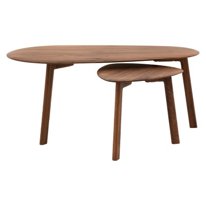 Gallery Direct Madrid Coffee Table Nest, Walnut Gallery Direct Madrid Coffee Table Nest, Walnut