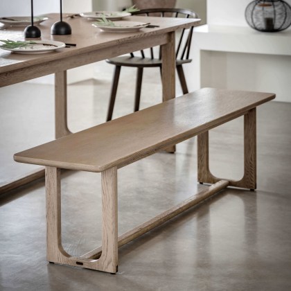 Gallery Direct Craft Smoked Dining Bench Gallery Direct Craft Smoked Dining Bench