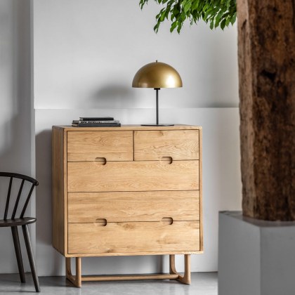 Gallery Direct Craft Chest of Drawers, Natural Gallery Direct Craft Chest of Drawers, Natural