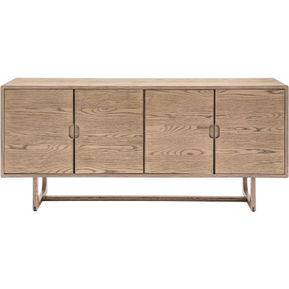 Gallery Direct Craft 4 Door Smoked Sideboard Gallery Direct Craft 4 Door Smoked Sideboard