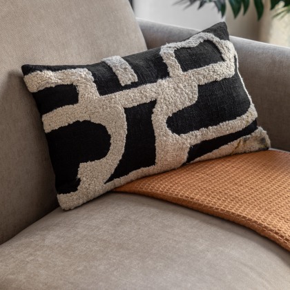 Gallery Direct Kalho Midnight Embroidered Cushion Gallery Direct Kalho Midnight Embroidered Cushion