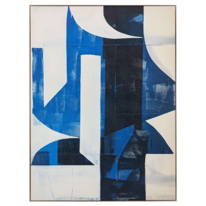Gallery Direct Cobalt Abstract Framed Canvas Gallery Direct Cobalt Abstract Framed Canvas
