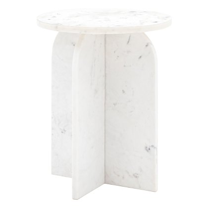 Gallery Direct Amalfi Side Table White Gallery Direct Amalfi Side Table White