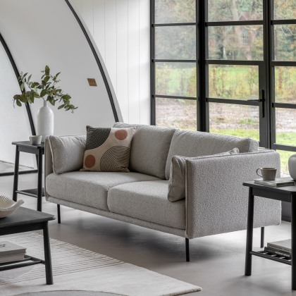 Gallery Direct Wigmore Boucle 3 Seater Sofa Cool Natural Gallery Direct Wigmore Boucle 3 Seater Sofa Cool Natural