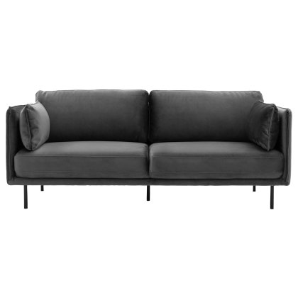 Gallery Direct Wigmore Truffle Velvet 3 Seater Sofa Gallery Direct Wigmore Truffle Velvet 3 Seater Sofa