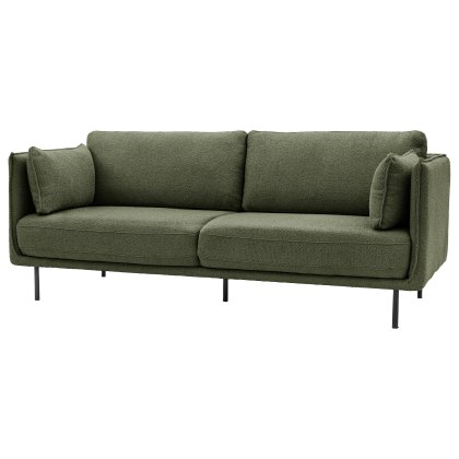 Gallery Direct Wigmore Verdant Green Boucle 3 Seater Sofa Gallery Direct Wigmore Verdant Green Boucle 3 Seater Sofa
