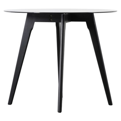 Gallery Direct Blair Round Dining Table Black Gallery Direct Blair Round Dining Table Black
