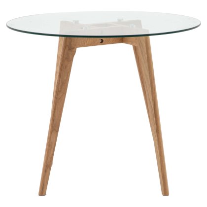 Gallery Direct Blair Round Dining Table Oak Gallery Direct Blair Round Dining Table Oak