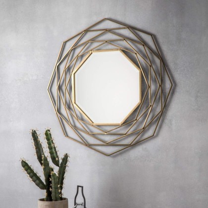 Gallery Direct Estella Mirror Gold Gallery Direct Estella Mirror Gold