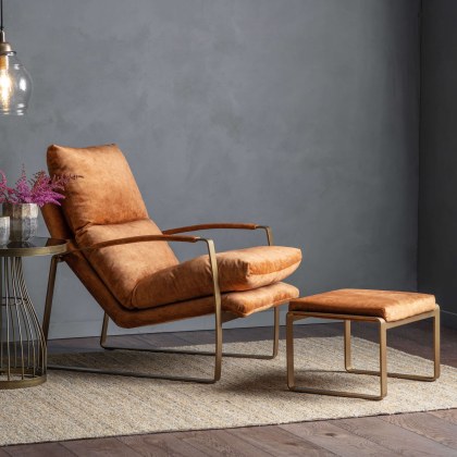 Gallery Direct Fabien Footstool Ochre Gallery Direct Fabien Footstool Ochre