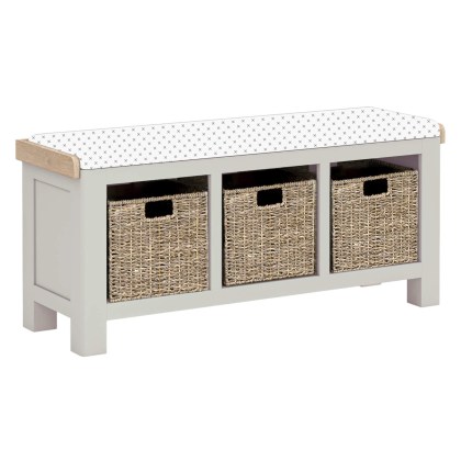 Coastal Stone Grey Storage Bench without Cushion Coastal Stone Grey Storage Bench without Cushion