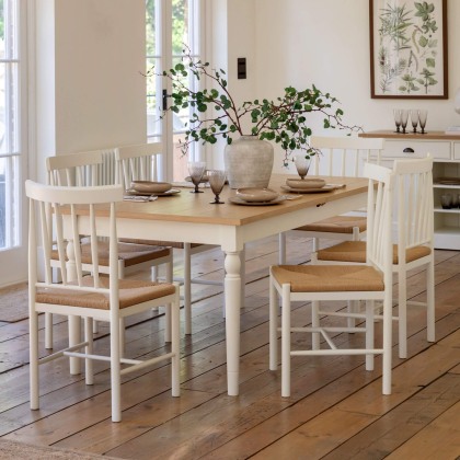 Gallery Direct Eton Extending Dining Table, White Gallery Direct Eton Extending Dining Table, White